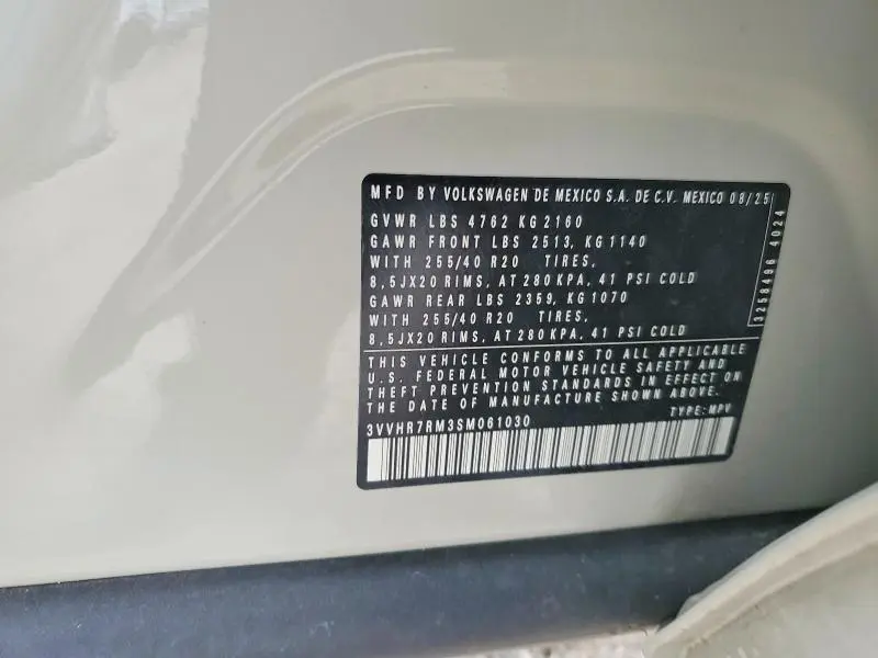 2025 VOLKSWAGEN TIGUAN SE R-LINE BLACK  