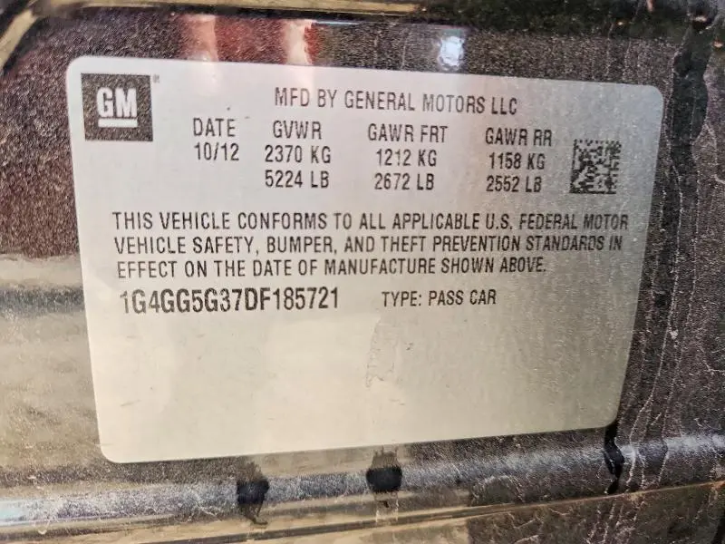 2013 BUICK LACROSSE PREMIUM  