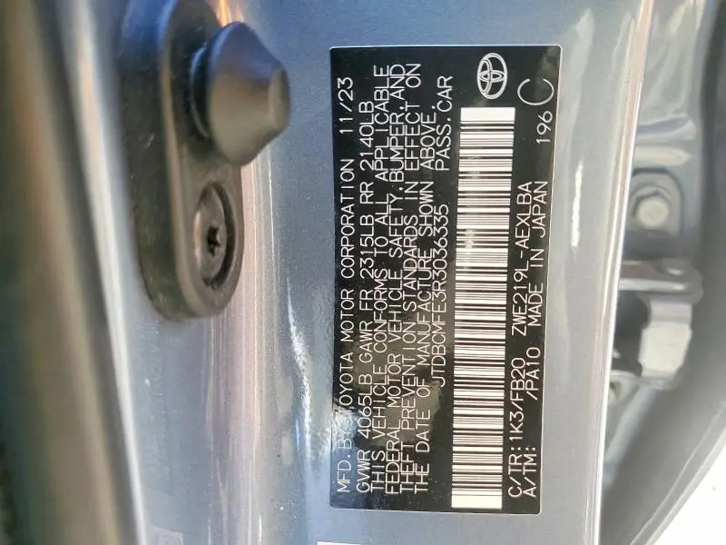 2024 TOYOTA COROLLA LE  