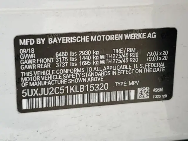 2019 BMW X5 XDRIVE50I  