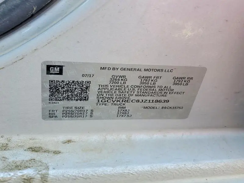 2018 CHEVROLET SILVERADO K1500 LT  