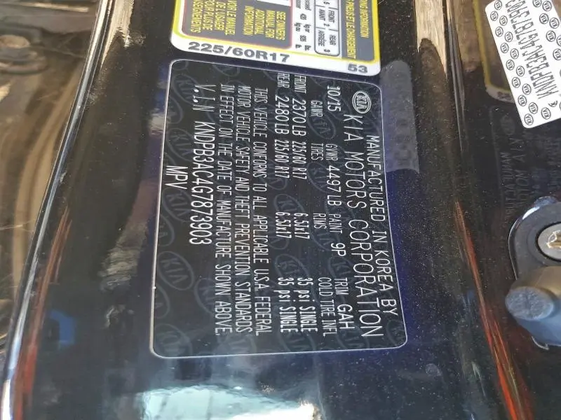 2016 KIA SPORTAGE LX  