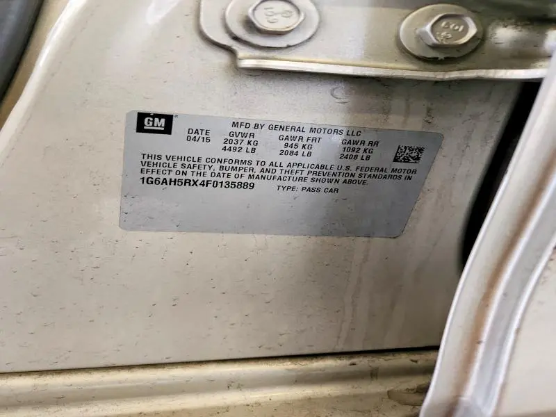 2015 CADILLAC ATS LUXURY  