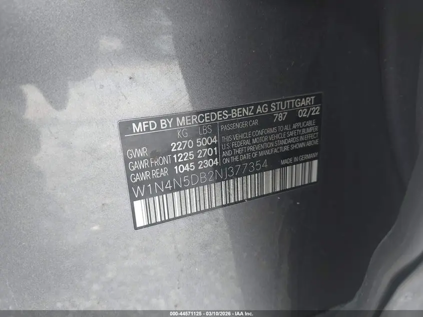 2022 MERCEDES-BENZ AMG GLA 45 4MATIC