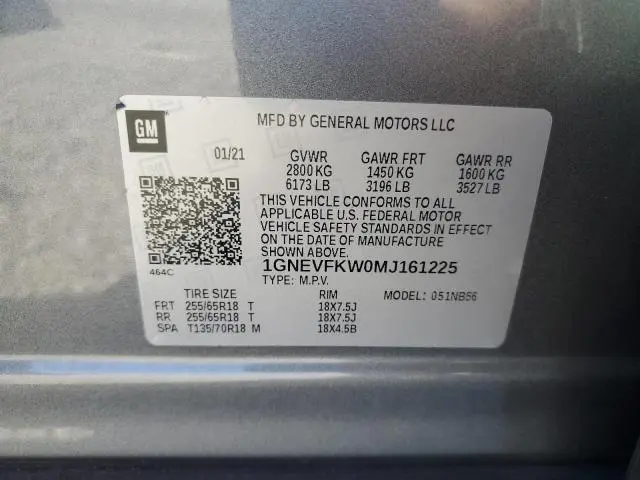 2021 CHEVROLET TRAVERSE LS  