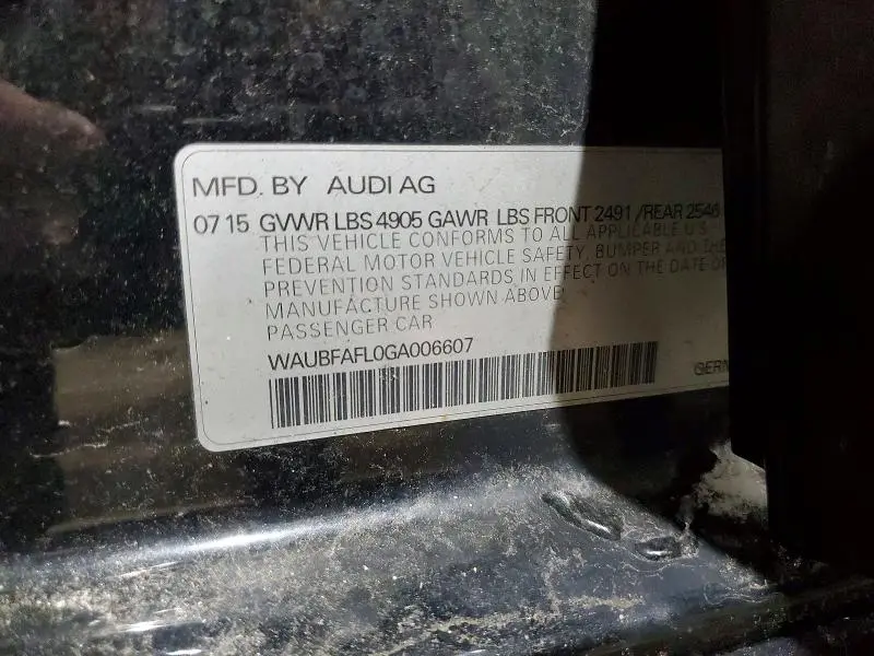 2016 AUDI A4 PREMIUM S-LINE  