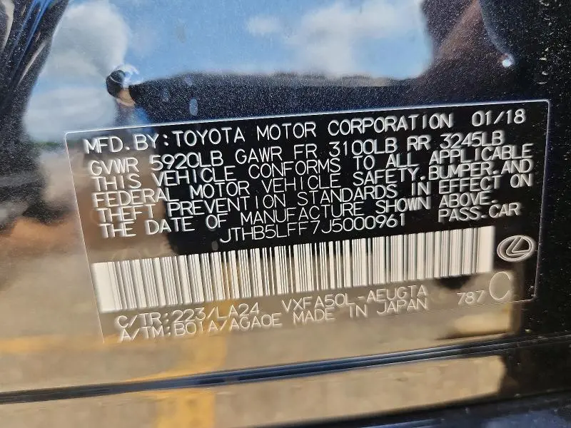 2018 LEXUS LS 500  