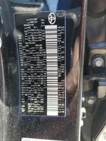 2020 TOYOTA COROLLA LE