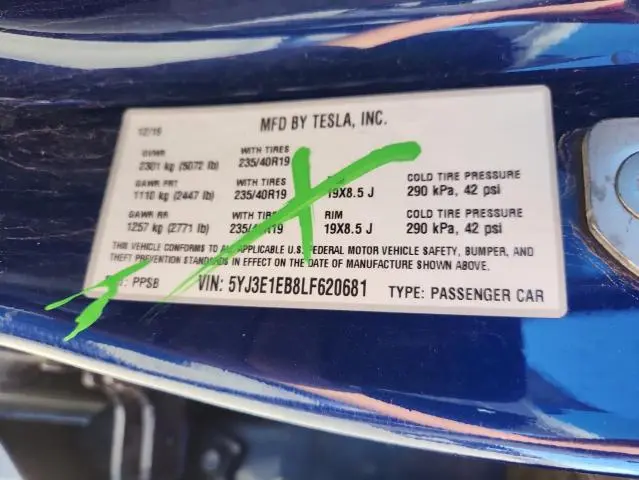 2020 TESLA MODEL 3   