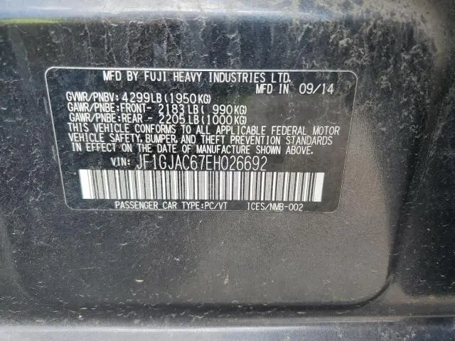 2014 SUBARU IMPREZA PREMIUM  