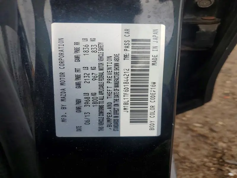 2013 MAZDA 3 I  