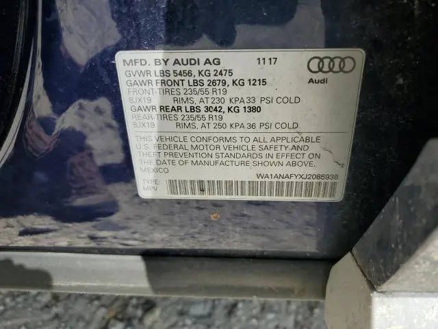 2018 AUDI Q5 PREMIUM  