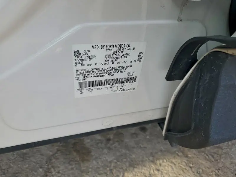 2016 FORD EDGE TITANIUM  