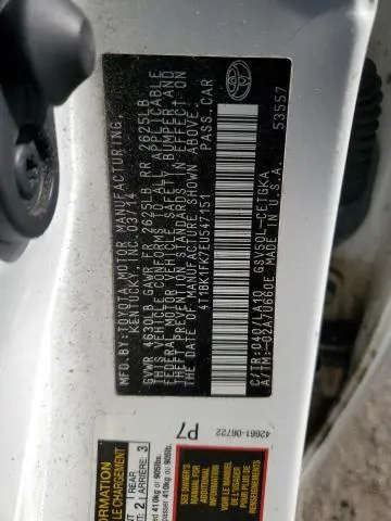 2014 TOYOTA CAMRY SE  