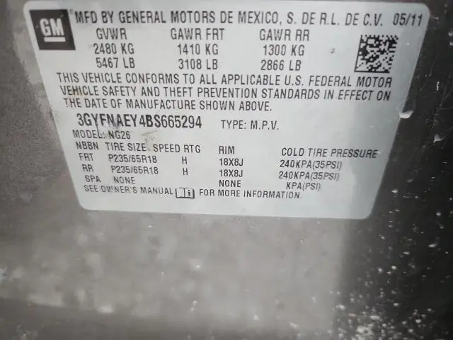 2011 CADILLAC SRX LUXURY COLLECTION  