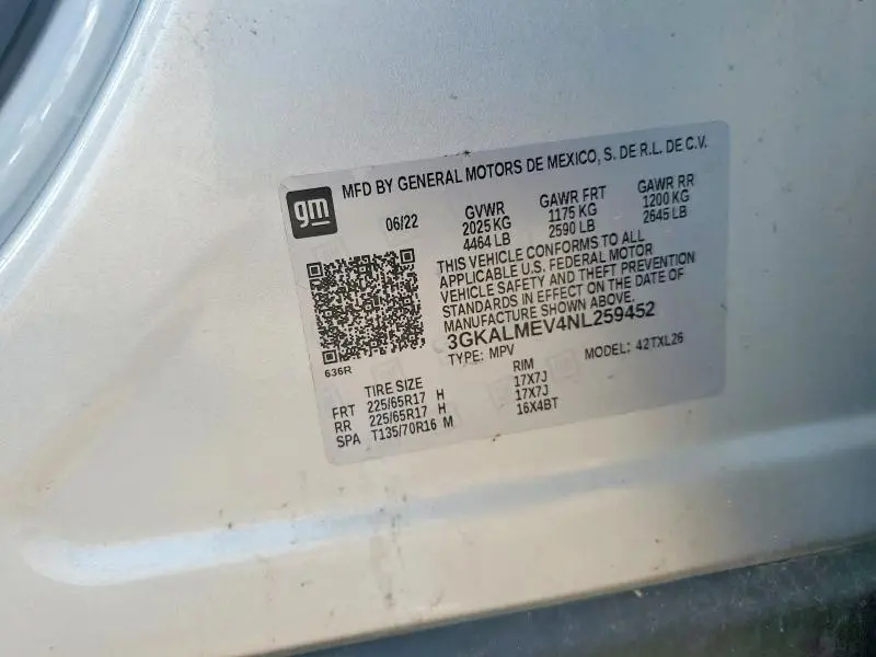 2022 GMC TERRAIN SLE  