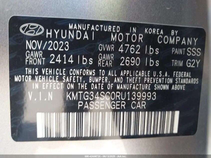 2024 GENESIS G70 2.5T RWD