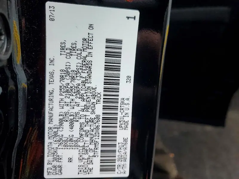 2013 TOYOTA TUNDRA DOUBLE CAB SR5  