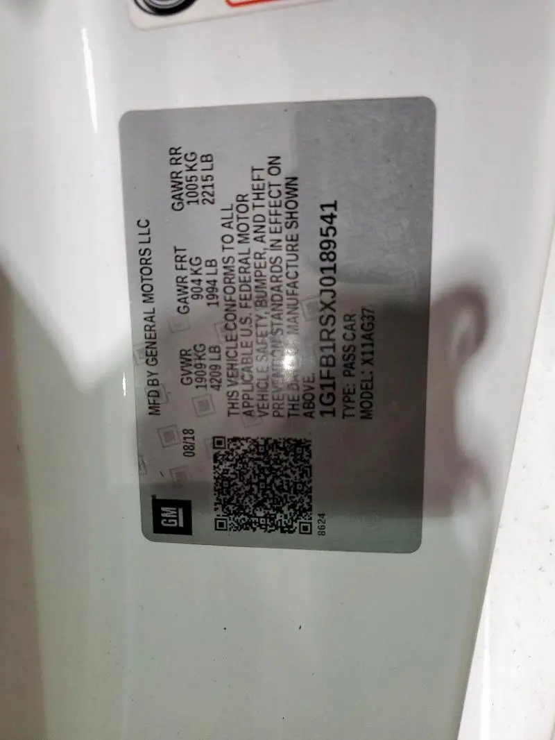 2018 CHEVROLET CAMARO LT  