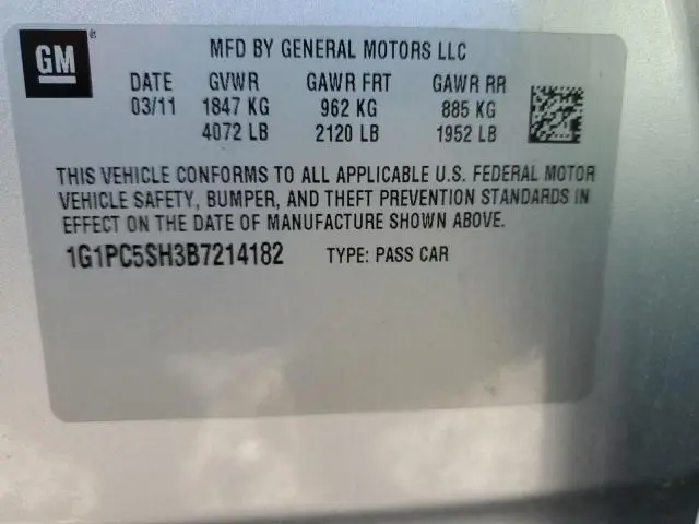 2011 CHEVROLET CRUZE LS