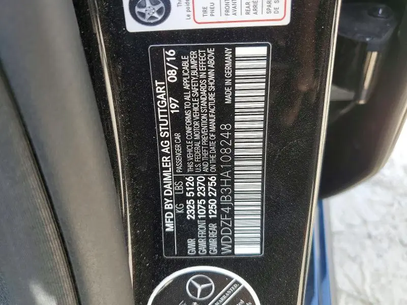 2017 MERCEDES-BENZ E 300  
