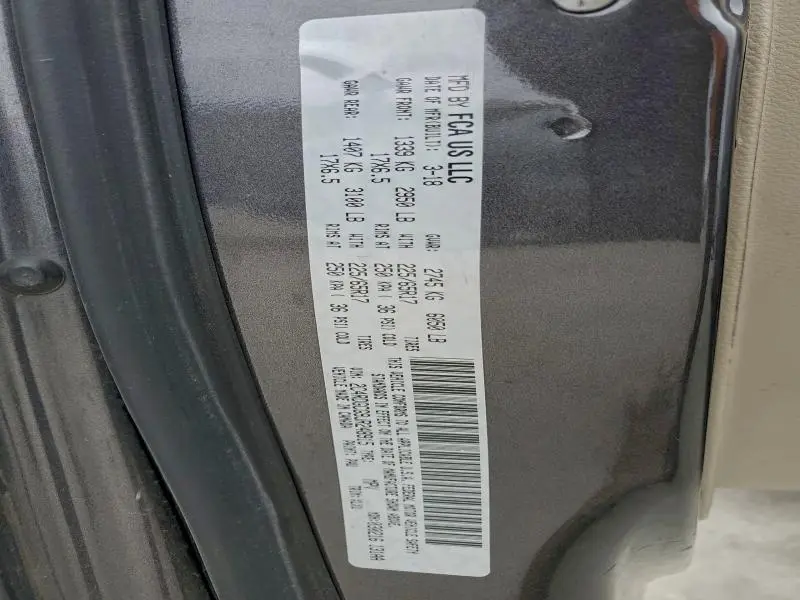 2018 DODGE GRAND CARAVAN SXT  