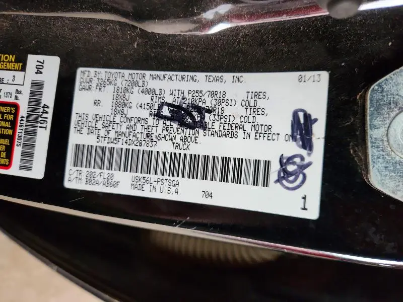 2013 TOYOTA TUNDRA CREWMAX SR5  