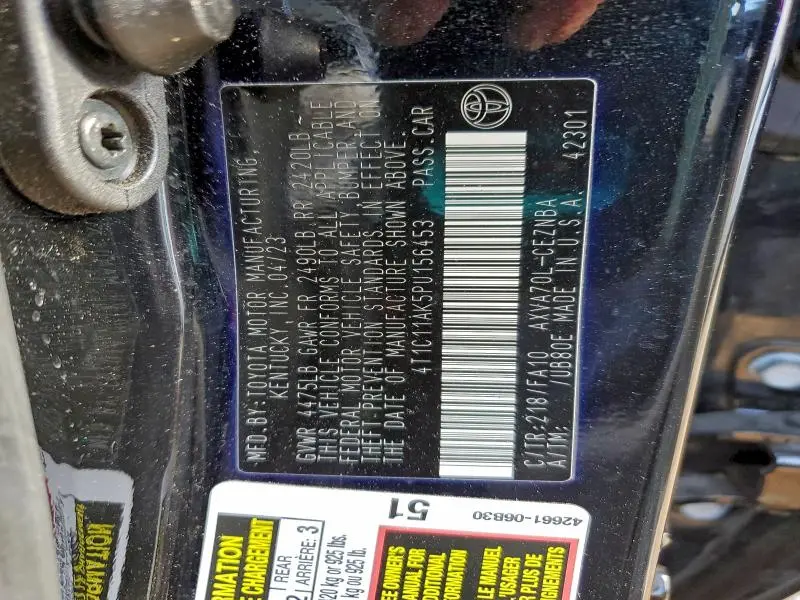 2023 TOYOTA CAMRY LE  