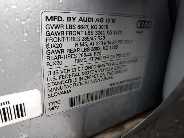 2019 AUDI Q7 PREMIUM PLUS  