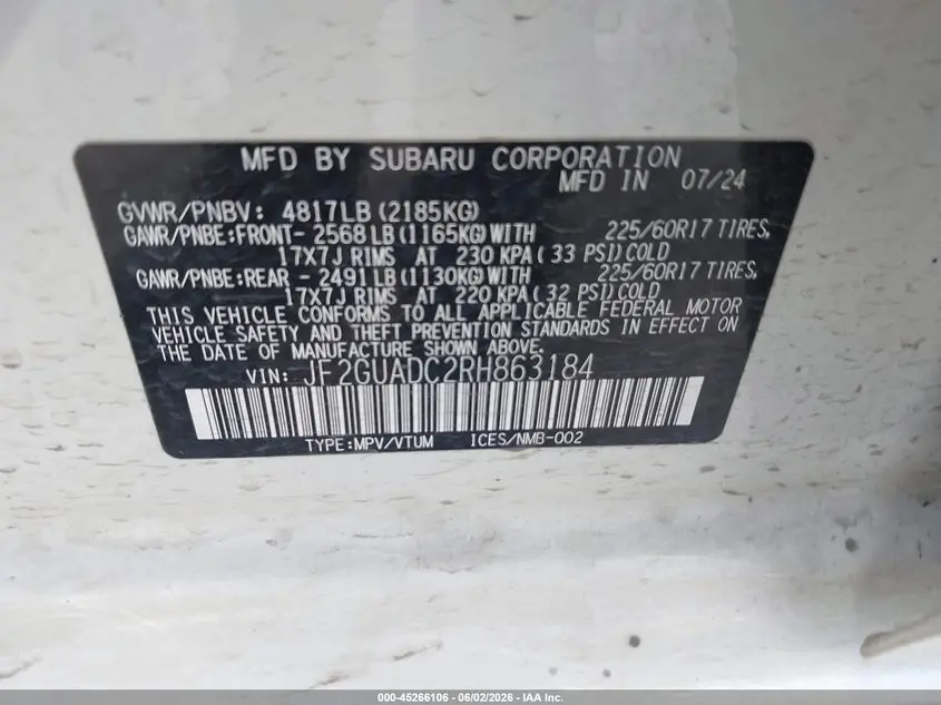 2024 SUBARU CROSSTREK PREMIUM
