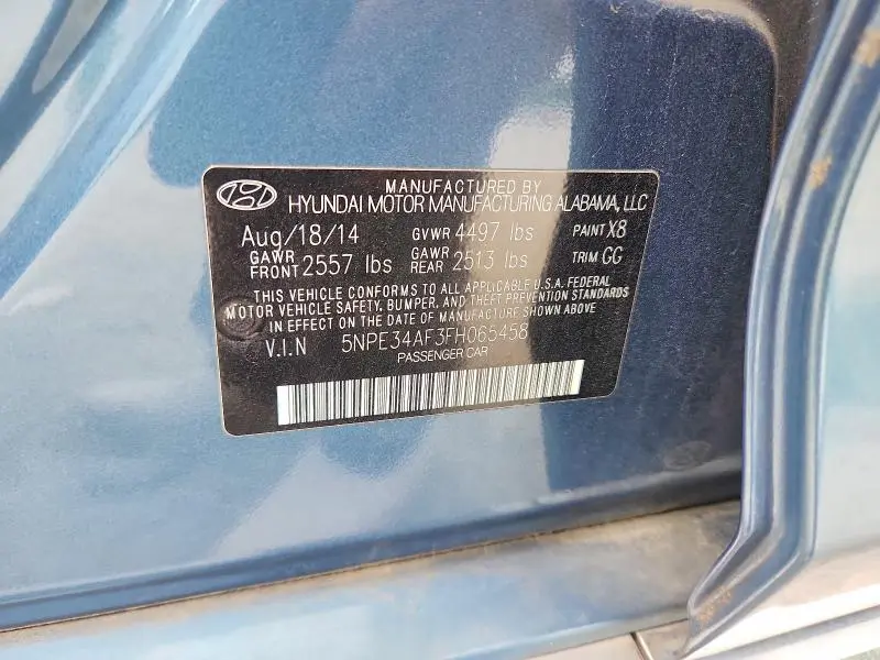2015 HYUNDAI SONATA SPORT  