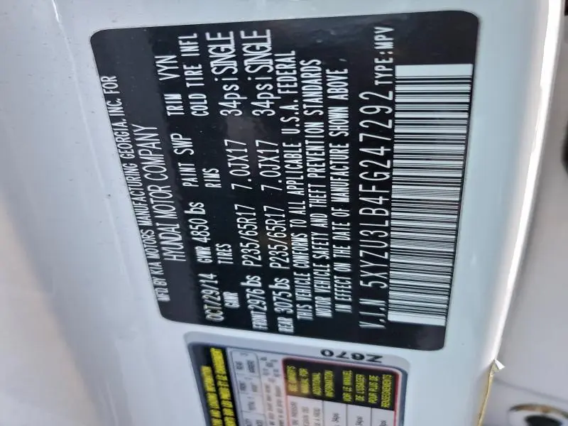 2015 HYUNDAI SANTA FE SPORT   