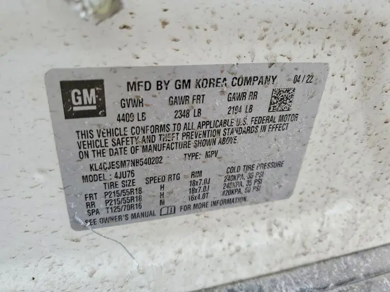 2022 BUICK ENCORE PREFERRED  