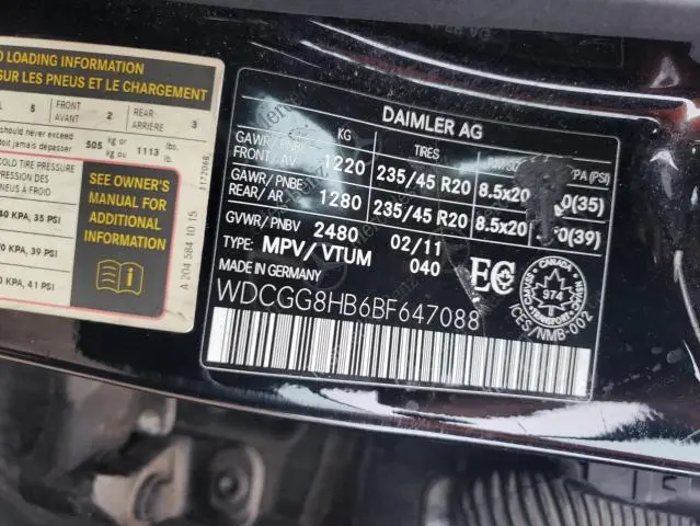 2011 MERCEDES-BENZ GLK 350 4MATIC  