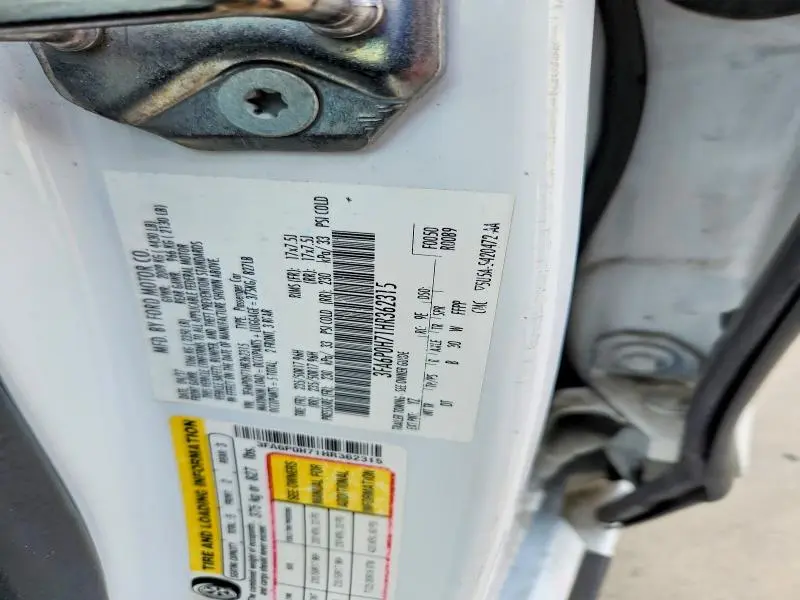 2017 FORD FUSION SE  