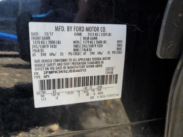 2018 FORD EDGE TITANIUM  