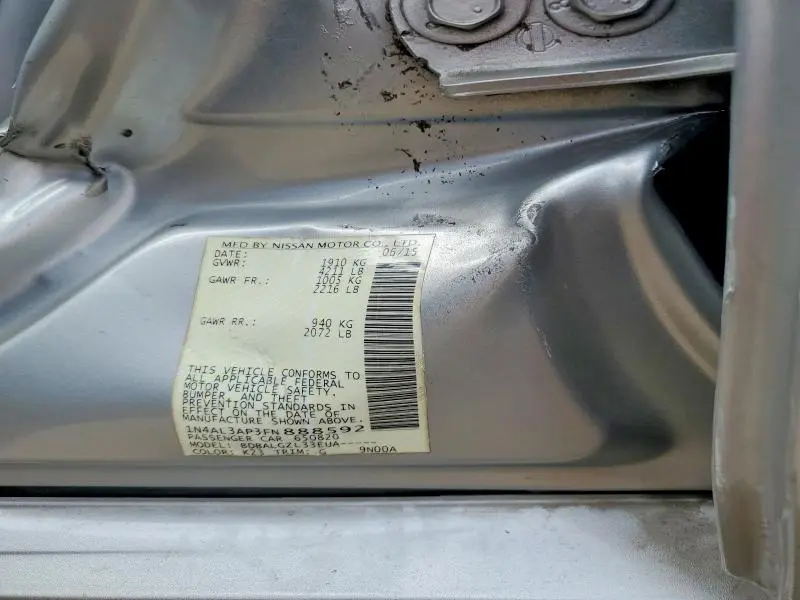 2015 NISSAN ALTIMA 2.5 S  