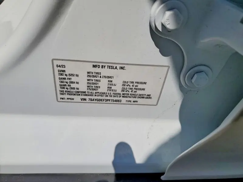 2023 TESLA MODEL Y   
