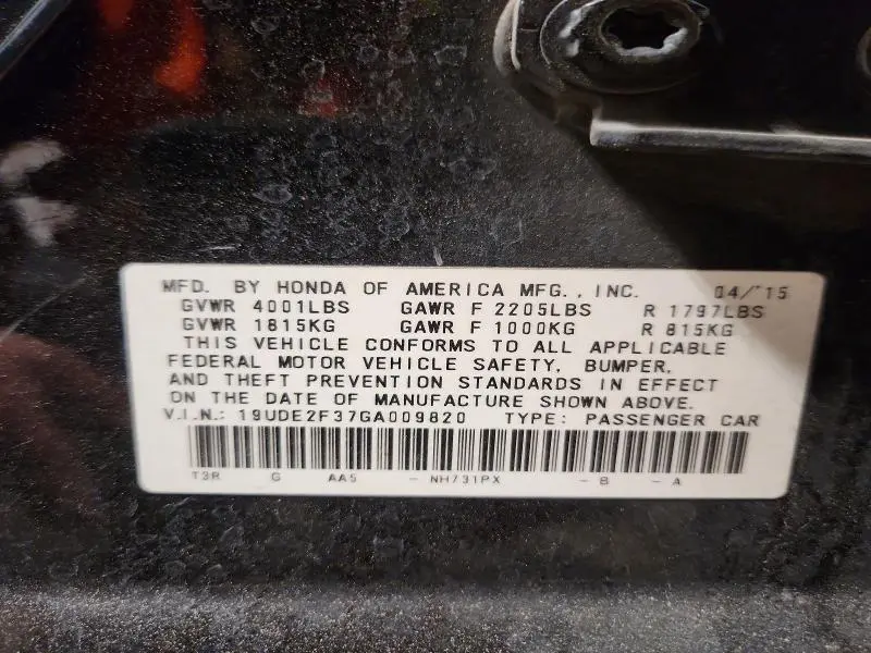 2016 ACURA ILX BASE WATCH PLUS  