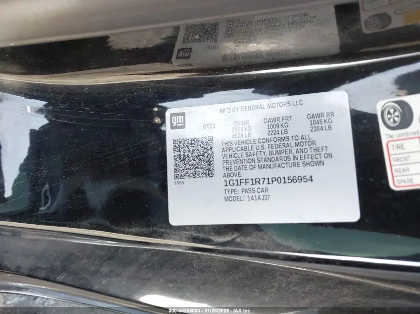 2023 CHEVROLET CAMARO RWD  1SS