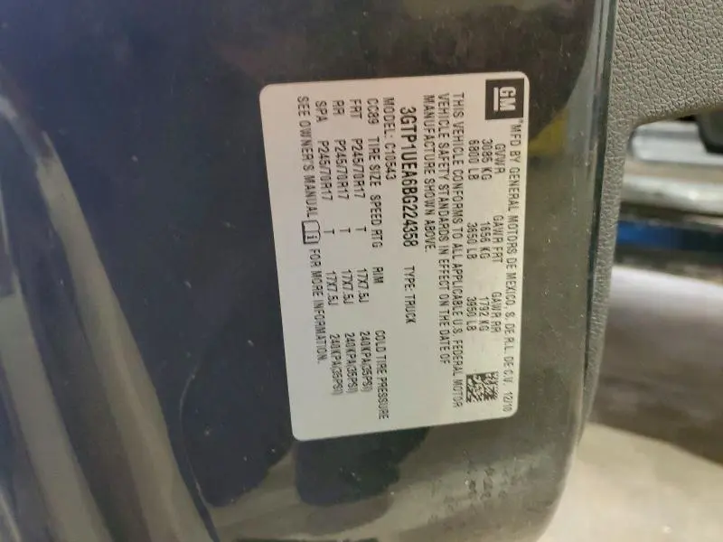 2011 GMC SIERRA C1500 SL  