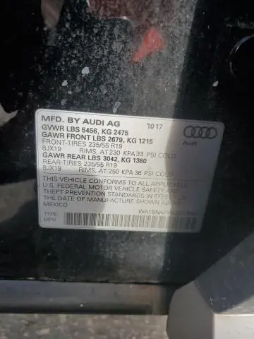 2018 AUDI Q5 PREMIUM PLUS  