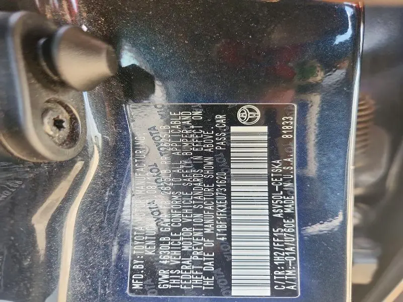 2014 TOYOTA CAMRY SE  