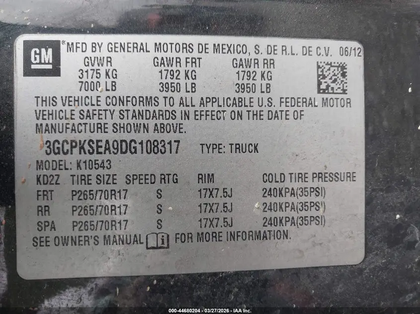 2013 CHEVROLET SILVERADO 1500 LT