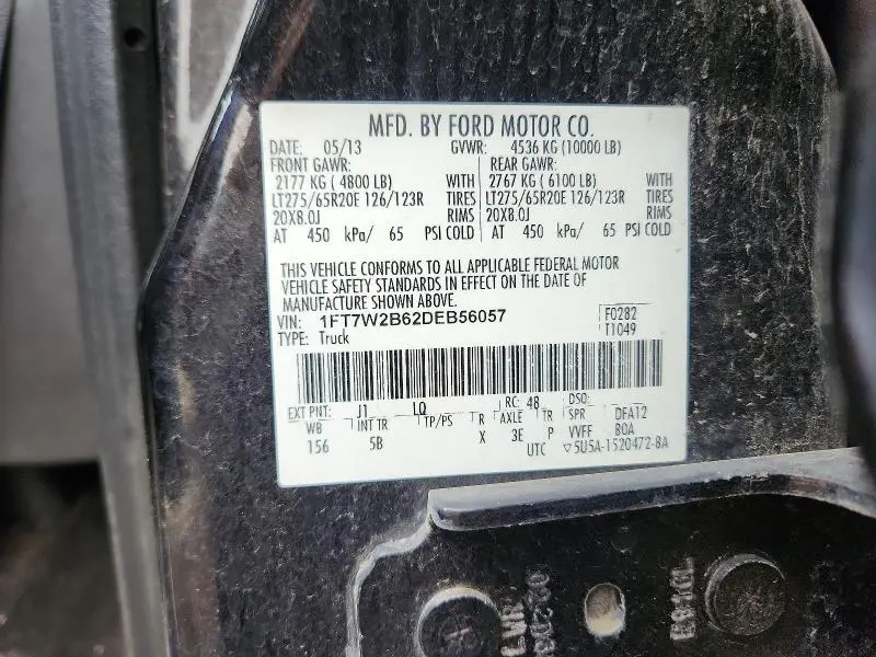 2013 FORD F250 SUPER DUTY  