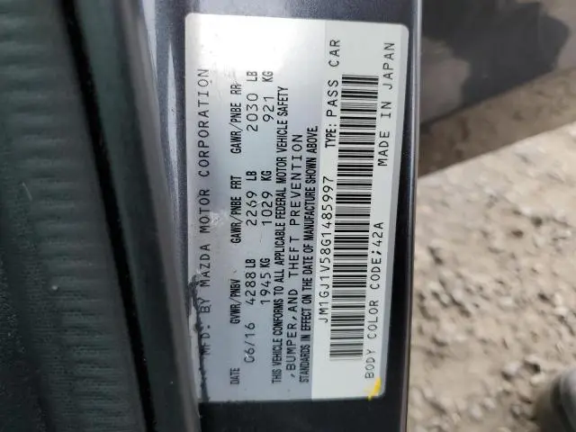 2016 MAZDA 6 TOURING  