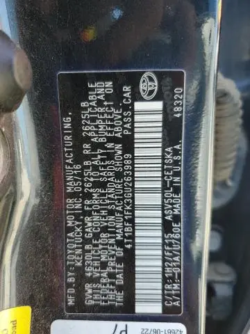 2016 TOYOTA CAMRY LE  