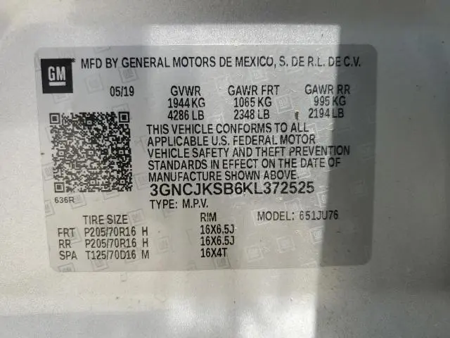 2019 CHEVROLET TRAX LS  