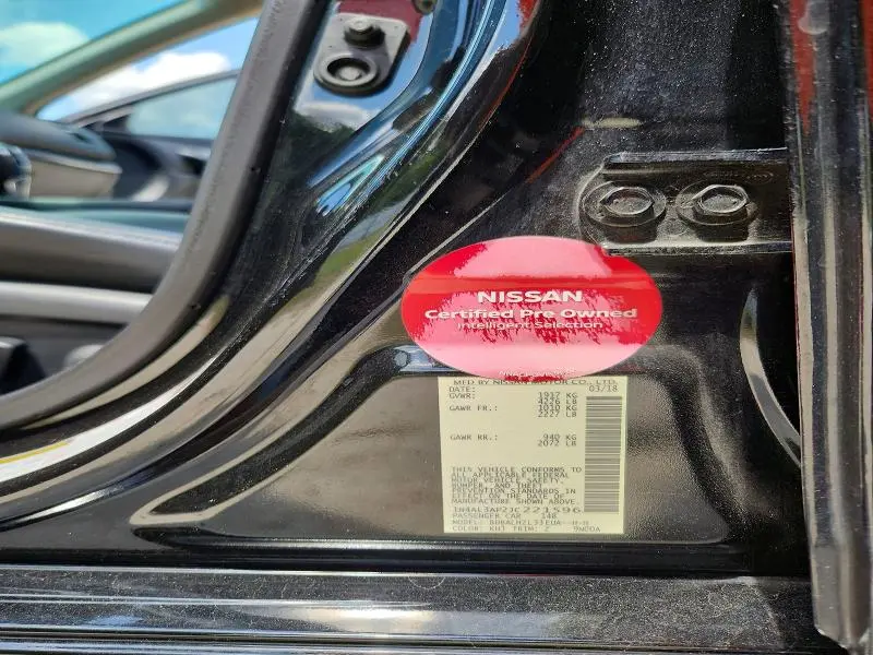 2018 NISSAN ALTIMA 2.5 SR  