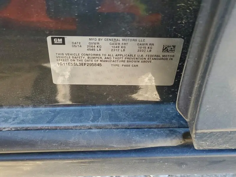 2014 CHEVROLET MALIBU 2LT  